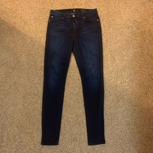 7 For All Mankind High Waist Skinny Jeans